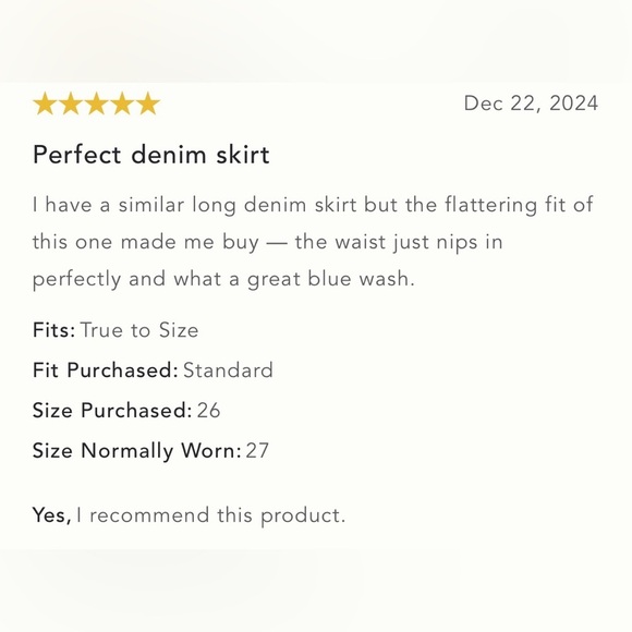 NWT Size 20W - The Madi Front-Slit Denim Skirt by Pilcro - Picture 11 of 16